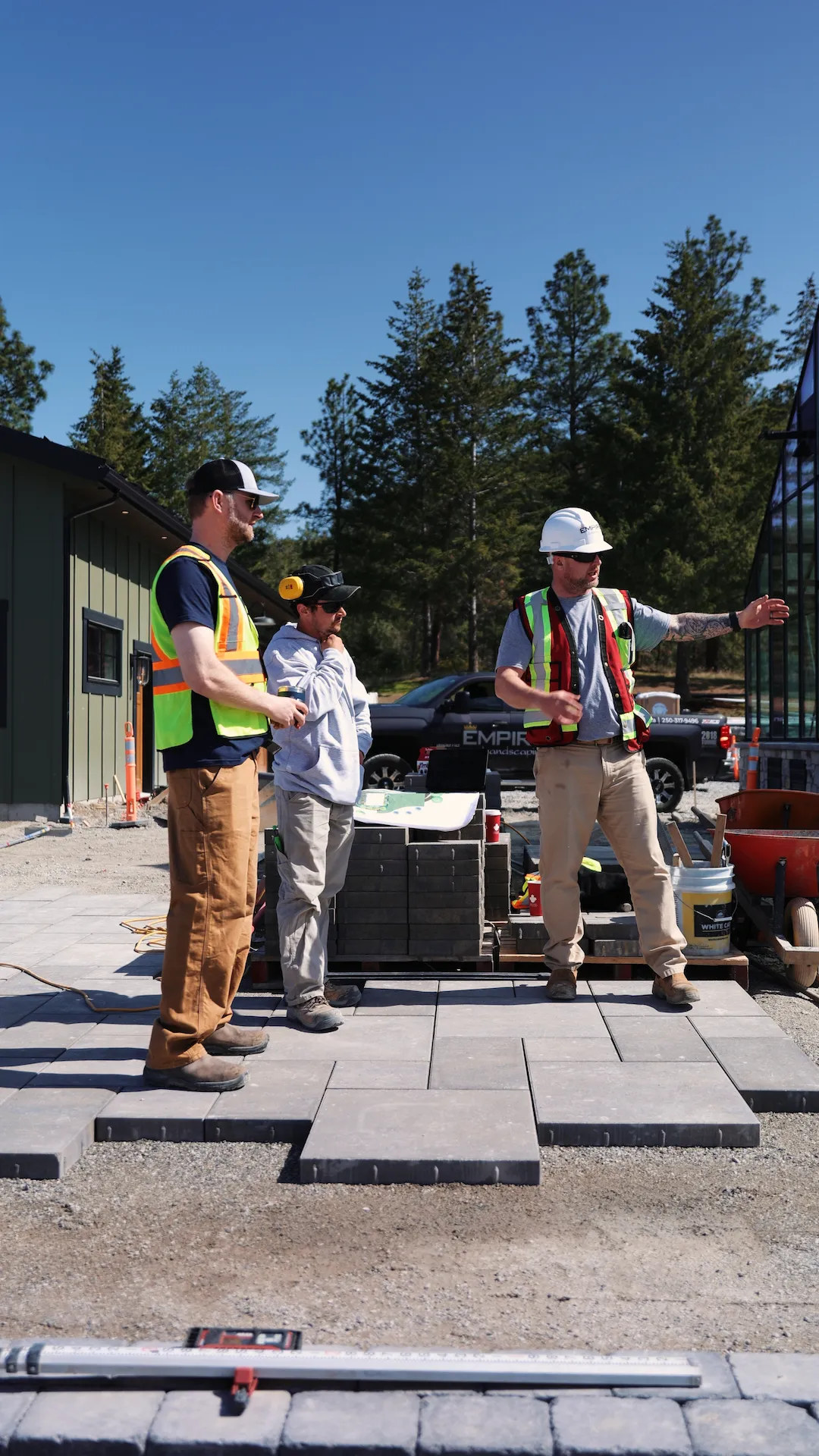 Empire landscaping LTD team working on a construction site