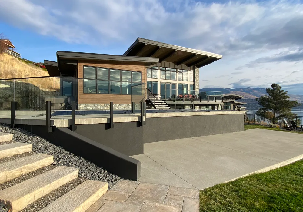 walkway and steps stone and stairs